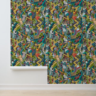 Papel Pintado Resumen del patrón de iconos médicos de arte