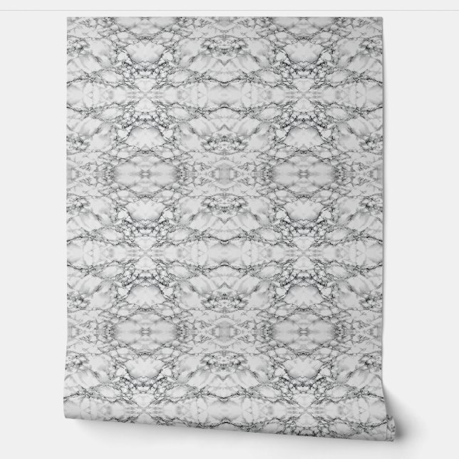 Papel Pintado Resumen Diseño de mármol blanco (Desenrollar)