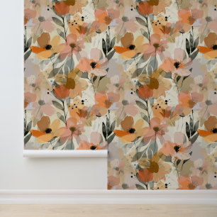Papel Pintado Resumen floral moderno