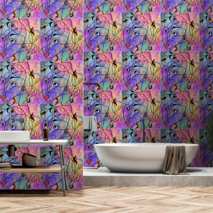 Papel Pintado Resumen Rostros Pintura de arte