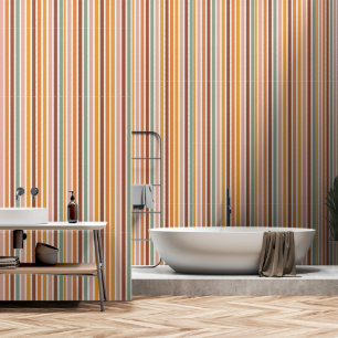 Papel Pintado Retro 70s 60s a rayas