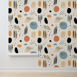 Papel Pintado Retro Boho Resumen colección moderna