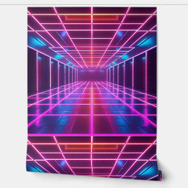 Papel Pintado Retro Cyberpunk Grid Dance extraíble
