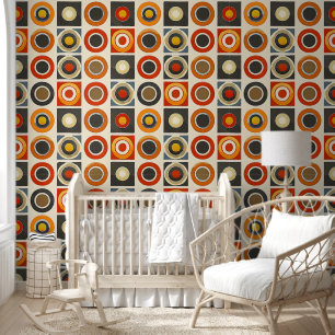 Papel Pintado Retro Geométrica