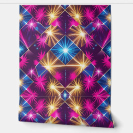 Papel Pintado Retro Glam Geométrico Peto y Palo