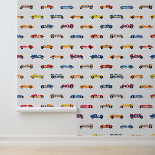 Papel Pintado Retro Race Car Peat & Stick
