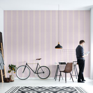 Papel Pintado Retro vintage striped pattern wallpaper.