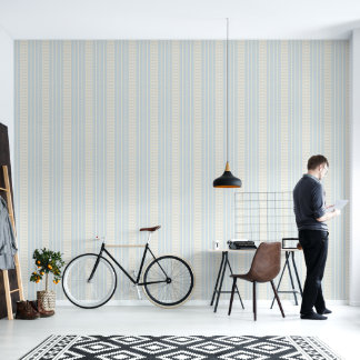 Papel Pintado Retro vintage striped pattern wallpaper.