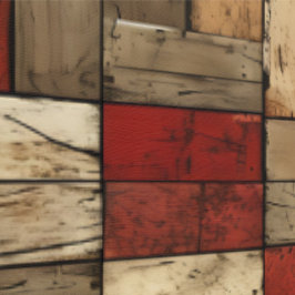 Papel Pintado Revestimiento de madera rústica 5