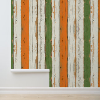 Papel Pintado Revestimiento de Madera Rústica 6
