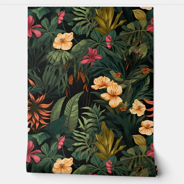 Papel Pintado Roar y explorar el bosque tropical botánico (Desenrollar)