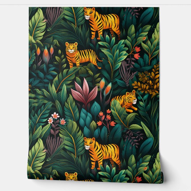 Papel Pintado Roar y explorar el bosque tropical botánico (Desenrollar)