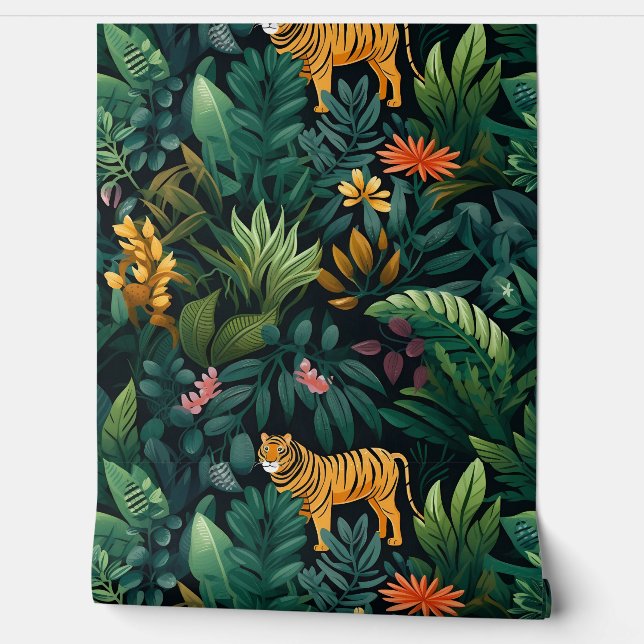 Papel Pintado Roar y explorar el bosque tropical botánico (Desenrollar)