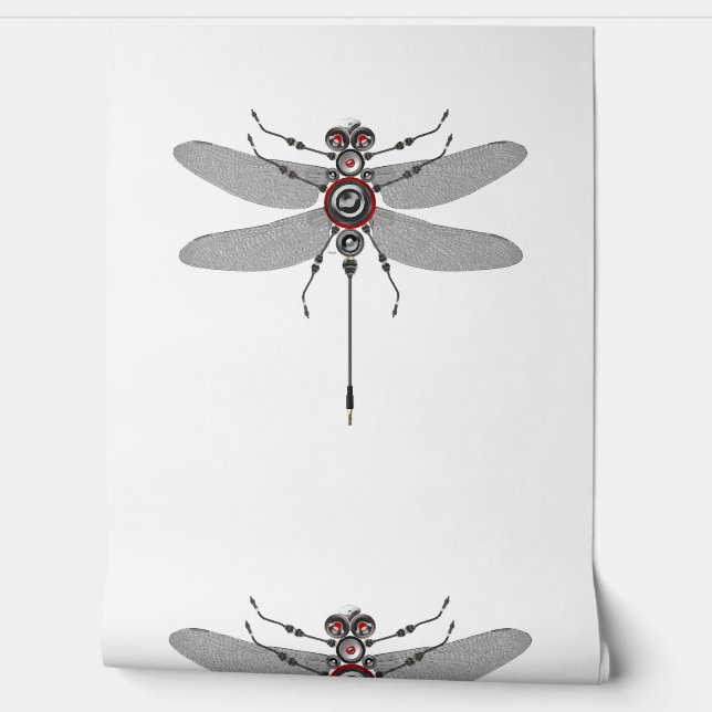 Papel Pintado Robot Insect Dragonfly Hifi Speaker System Electro (Desenrollar)