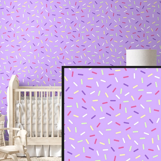 Papel Pintado Rojo amarillo verde arcoiris rociado en morado (Subido por el creador)