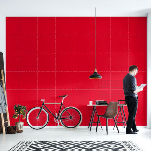 Papel Pintado Rojo Cadmio Color Sólido