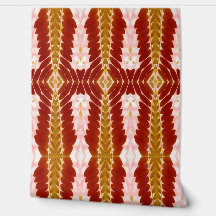 Papel pintado rojo vintage "Ratti_Creative_Arts" p