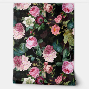 Papel Pintado Romanticismo de los Rosas de la Noche Negra de Ver