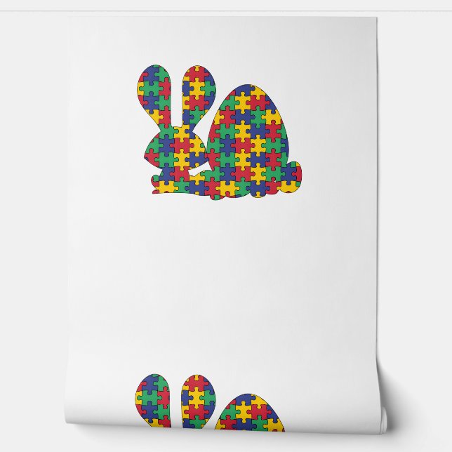 Papel Pintado Rompecabezas del rompecabezas del autismo de la co (Desenrollar)