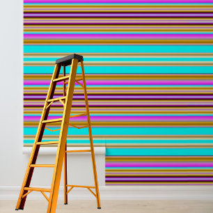 Papel pintado rosa azul púrpura raya adhesivo