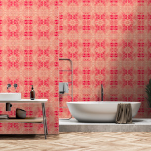 Papel Pintado rosa geométrico