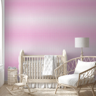 Papel Pintado rosa geométrico