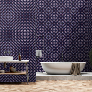Papel Pintado Rosa Navy Cuatrofoils Desprendible Pegatina de Col