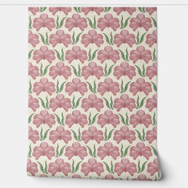 Papel Pintado Rosa Polvorienta Flora