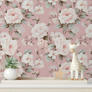 Papel Pintado Rosa Rosa Pálido Chic Desprende y Pega