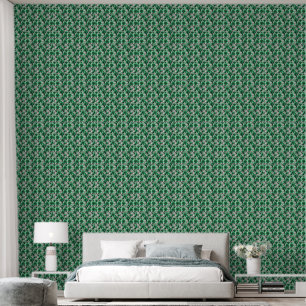 Papel Pintado Rosa verde