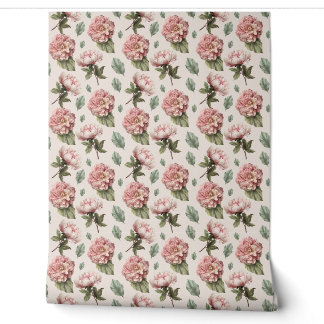 Papel pintado rosa vintage decoración del hogar