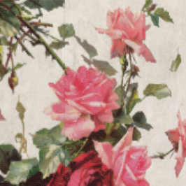 Papel Pintado Rosas clásicos y florals Peel & Stick Beige