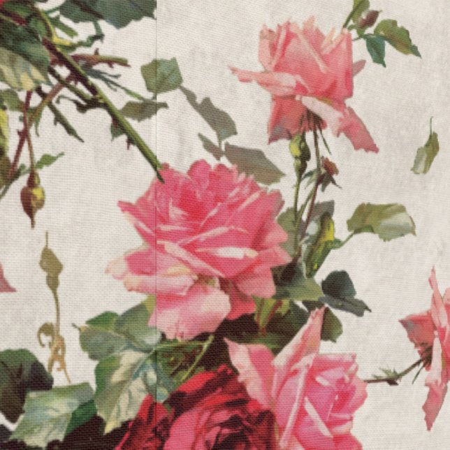 Papel Pintado Rosas clásicos y florals Peel & Stick Beige (Costura)