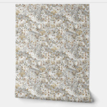 Rosas de oro blanco, seda de champán y mariposas