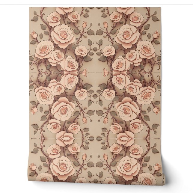 Papel Pintado Rosas de paginación (Desenrollar)