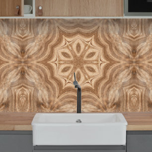 Papel Pintado Rosette tallado en madera Papel tapiz