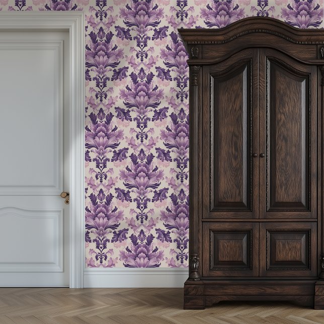 Papel Pintado Royal Amethyst Damask Princescore (Royal Amethyst Damask Princesscore Wallpaper)
