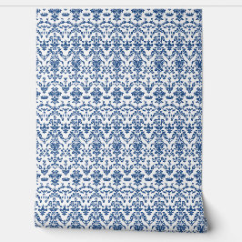 Papel Pintado Royal Heirloom Petite - Azul, Blanco