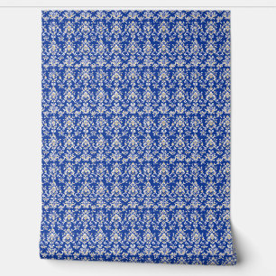 Papel Pintado Royal Majesty Mini - Azul cobalto, Oro, Blanco