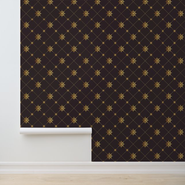Papel Pintado Rueda de la nave de oro (Solicitud)