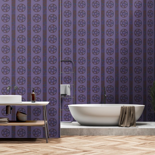 Papel Pintado Rusty Pentagram Purple (Baño)