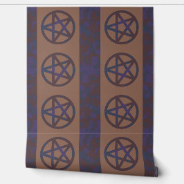 Papel Pintado Rusty Pentagram Wallpaper Border Brown