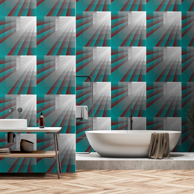Papel Pintado Rutas de flujo (Baño)