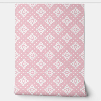 Papel Pintado (S) 2502222A Retro Dotty Diamond Pink Background