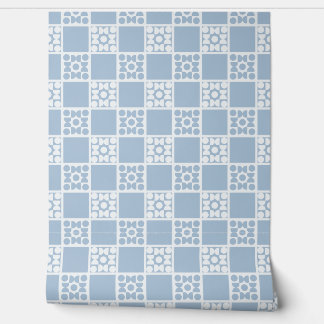 Papel Pintado (S) 2502223B Retro Geometric Tiles Blue