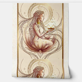 Papel Pintado Sacred Lotus Goddess Spiritual