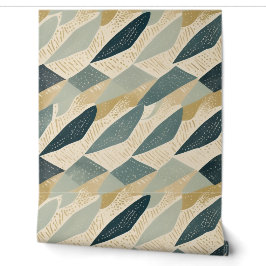 Papel Pintado Sage Coastal Batik Parang Inspirado en Geométrico 