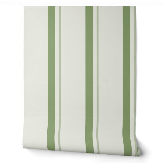 Papel Pintado Sage Verde Grand French Colchón Ticking