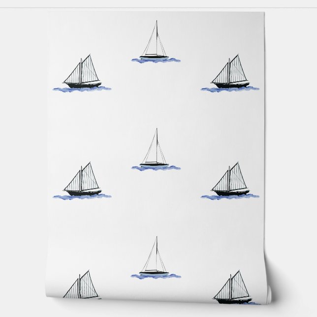 Papel Pintado Sailboats (Desenrollar)