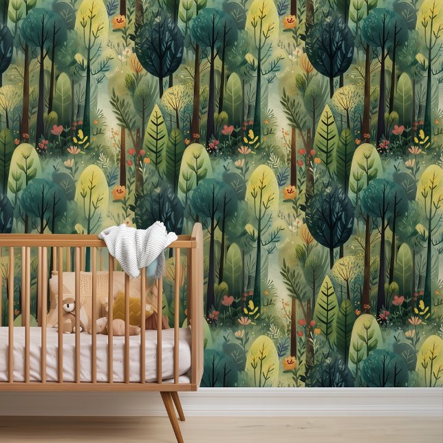 Papel Pintado Sala infantil de los bosques encantada (Subido por el creador)